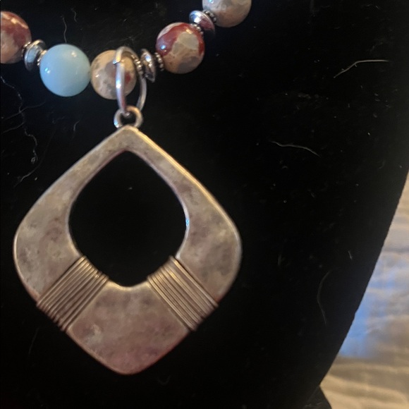 3/$20 Hand Crafted Stone Beaded Necklace - Picture 3 of 5